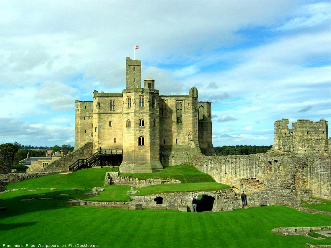 Замок Варкворт Англия / архитектура, замки, средневековье.